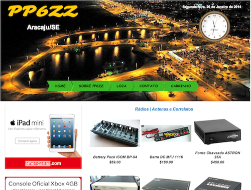 Nova Web Store de PP6ZZ — Foto 1